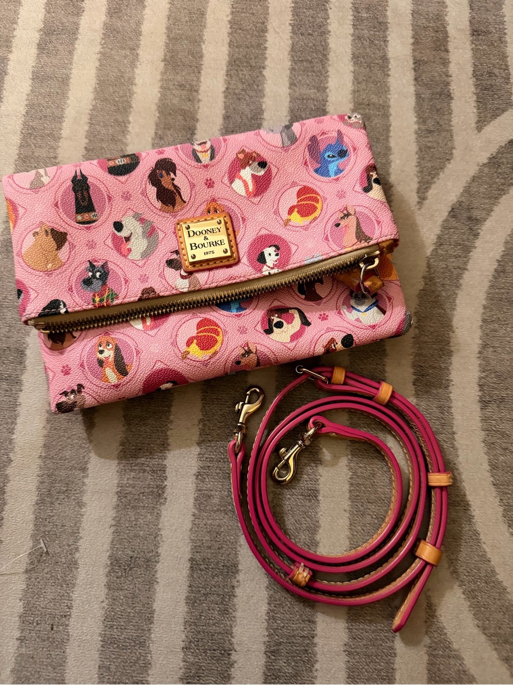 Pink Disney Dogs Satchel by Disney Dooney & Bourke